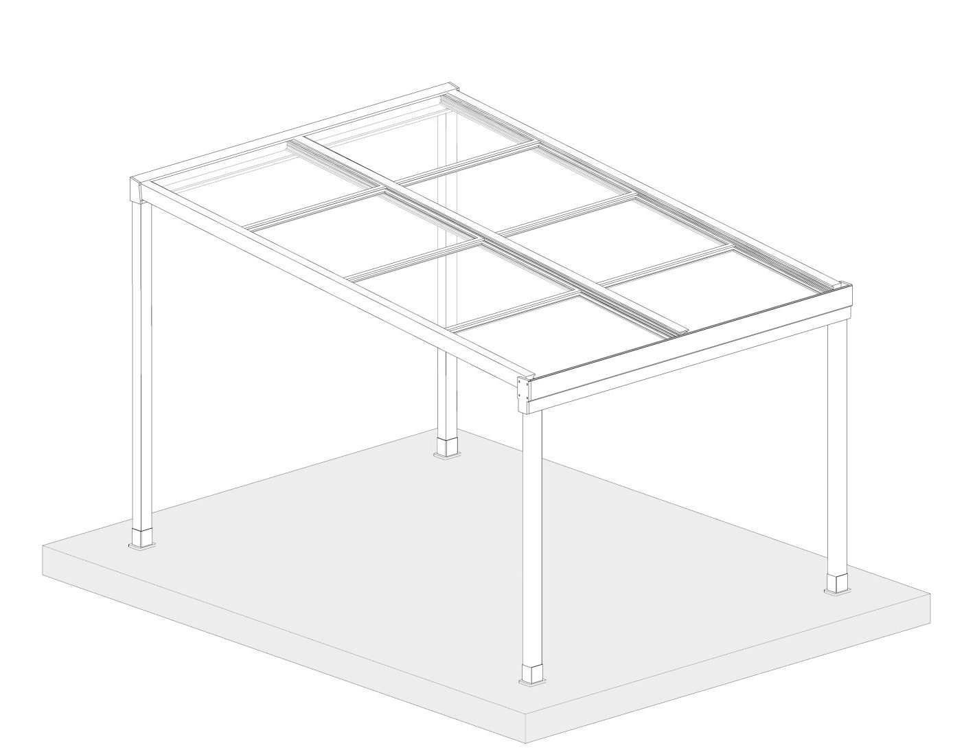 glass roof mounting