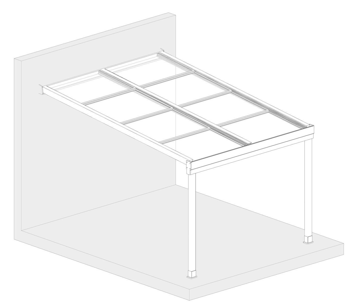 glass roof mounting